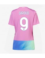 AC Milan Olivier Giroud #9 Kolmaspaita Naisten 2023-24 Lyhythihainen